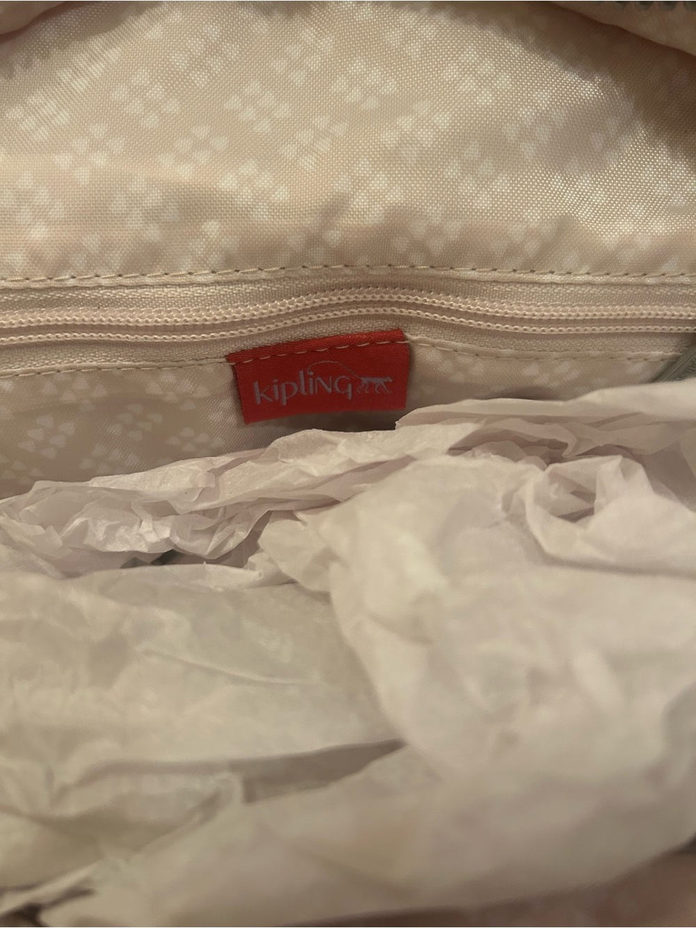 NWT Kipling Ravier Red Rust Backpack with Monkey Charm - Picture 8 of 8